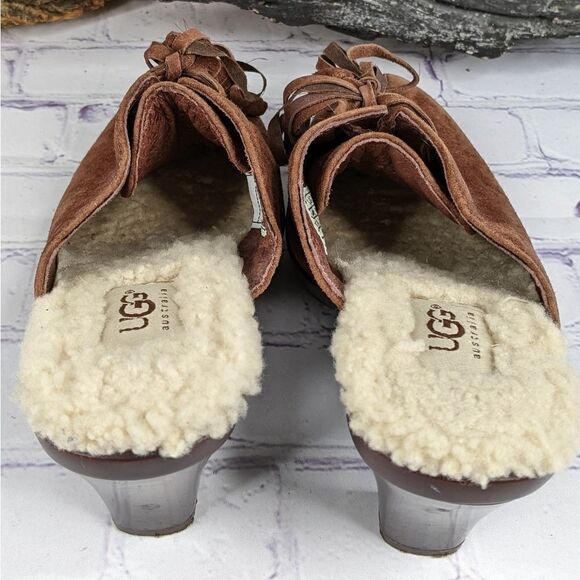 UGG Molly Lace-Up Mules Clogs - Picture 6 of 8